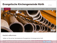 Tablet Screenshot of evangelisch-in-huerth.de